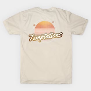 temptations retro 80s moon T-Shirt